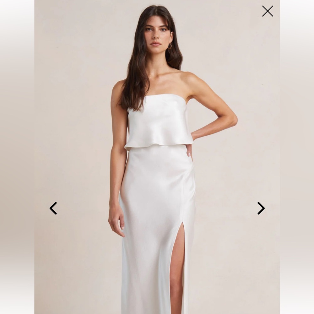 NWT Bec and bridge dreamer strapless top in ivory - size 2
